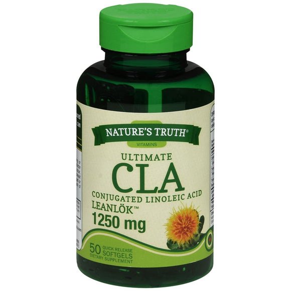 Nature's Truth Ultimate CLA Conjugated Linoleic Acid 1250 mg Dietary Supplement Quick Release Softgels - 50 CP