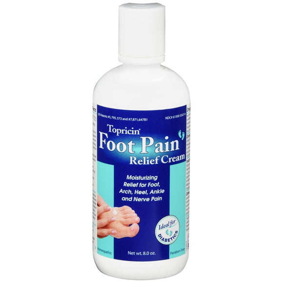 Topricin Foot Pain Relief Cream - 8 OZ