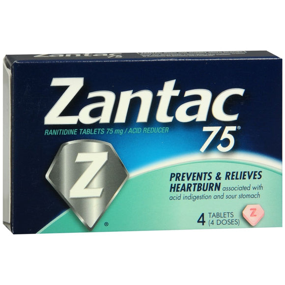 Zantac 75 Tablets - 4 TB
