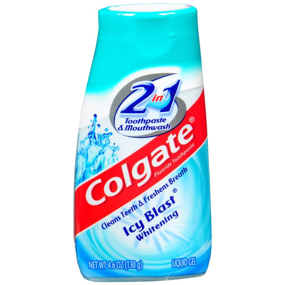 Colgate 2-in-1 Toothpaste and Mouthwash Icy Blast Whitening - 4.6 OZ