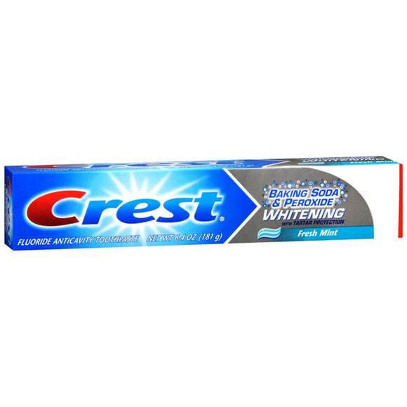 Crest Whitening Fluoride Anticavity Toothpaste Fresh Mint - 6.4 OZ