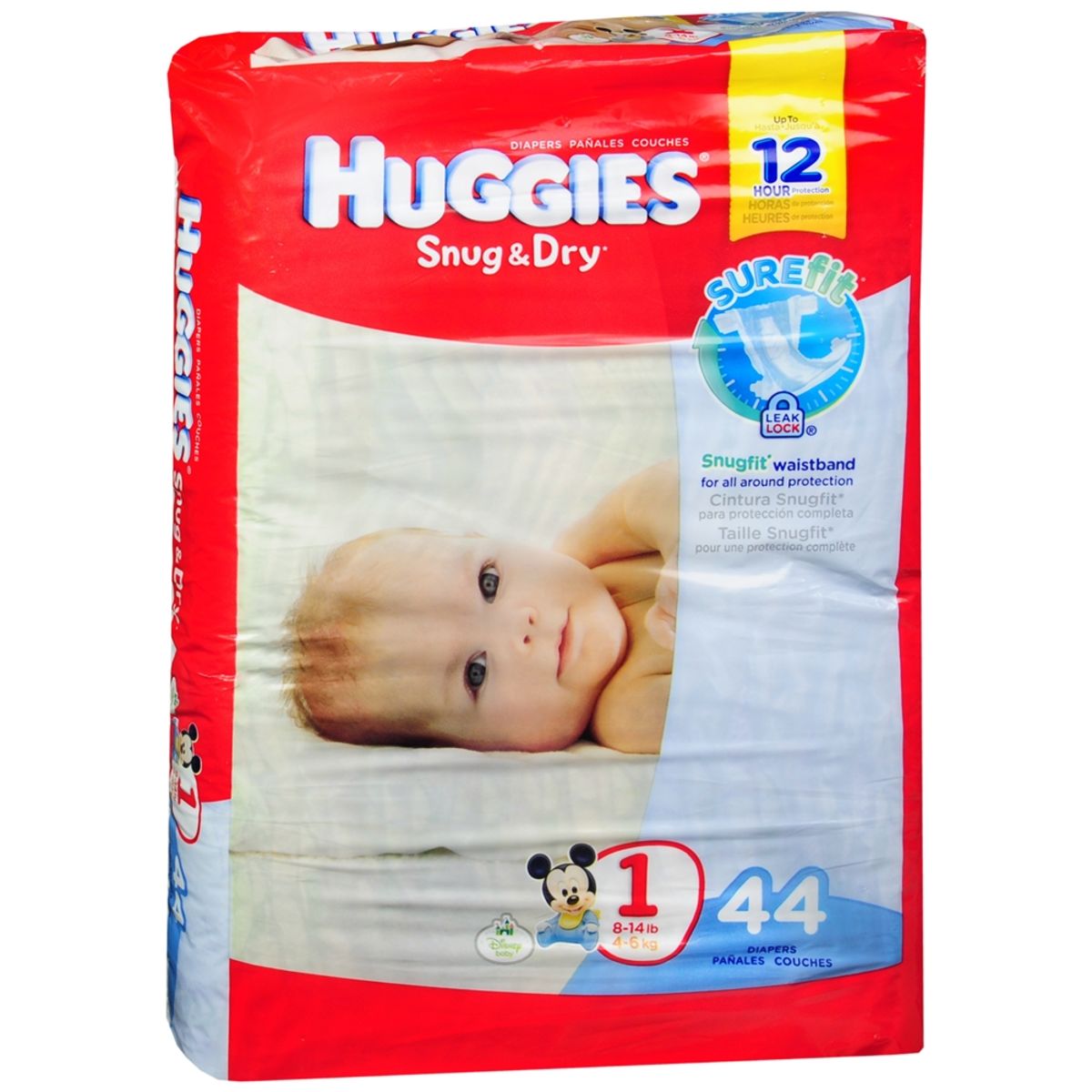 Diaper Huggies Size 1 8-14 lb 44 Diapers