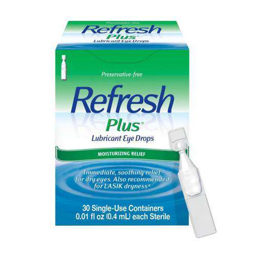 Refresh Plus Lubricant Eye Drops Single-Use Containers 30 EA