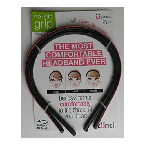 SCUNCI FABRIC HEADBANDS 2 PK