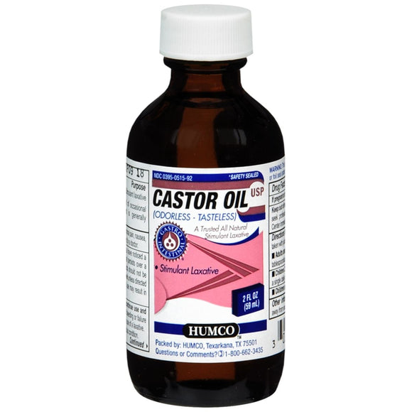 Humco Castor Oil Tasteless 2 OZ