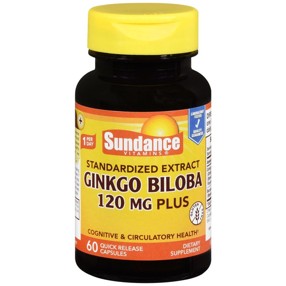 Sundance Ginkgo Biloba 120 mg Plus Capsules - 60 CP