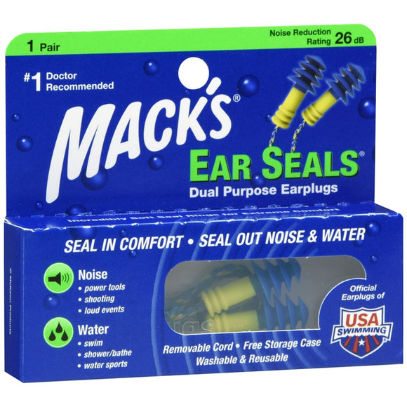 Mack's Ear Seals Dual Purpose Earplugs - 1 PR