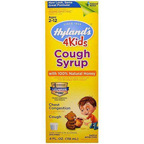 Hyland's Cough Syrup 4kids W Natural Honey 4FL OZ