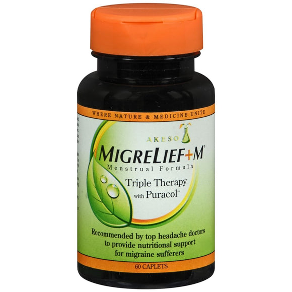 MigreLief+M Menstrual Formula Caplets - 60 CP