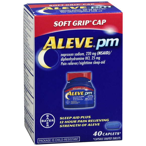 Aleve PM Caplets Soft Grip Cap - 40 CP