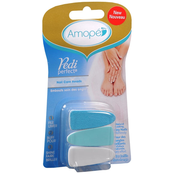 Amope Pedi Perfect Nail Care Heads 3 ea