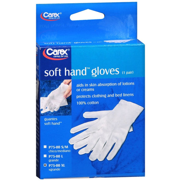 Carex Soft Hand Gloves X-Large P75-00 - 1 PR