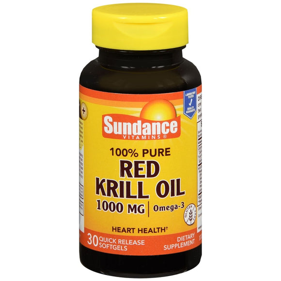 Sundance Vitamins Red Krill Oil 1000 mg Softgels - 30 CP