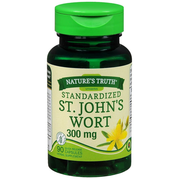 Nature's Truth Standardized St. John's Wort 300 mg Quick Release Capsules - 90 CP