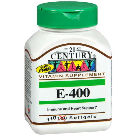 21st Century E-400 Softgels - 110 CP