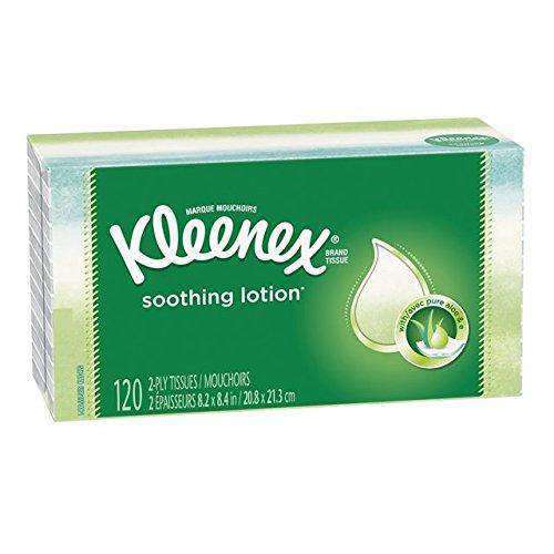 Kleenex Lotion Facial Tissue, White, 120ct