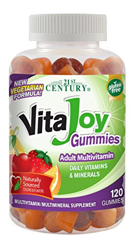 21st Century Vitajoy Multi Gummies, Orange, Cherry and Strawberry, 120 Count - Buy Packs and Save (Pack of 2)