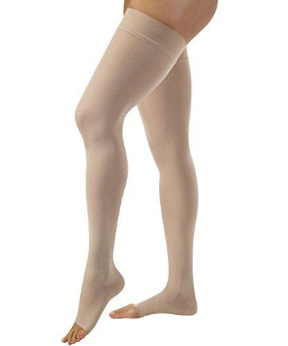 RELIEF THIGH 20-30 OPEN TOE SILICONE BEIGE XL