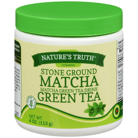 Nature's Truth Stone Ground Matcha Green Tea Drink - 4 OZ