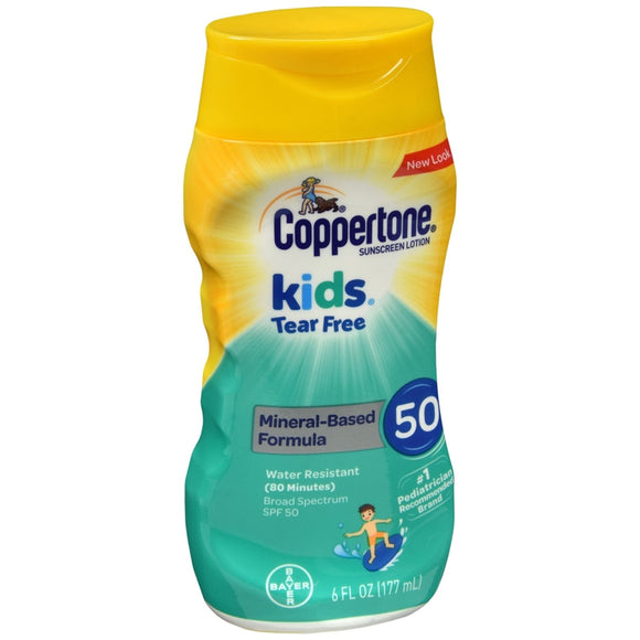 Coppertone Kids Tear Free Sunscreen Lotion SPF 50 8 oz