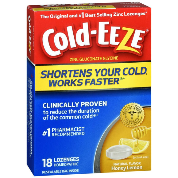 COLD-EEZE Lozenges Honey Lemon - 18 EA