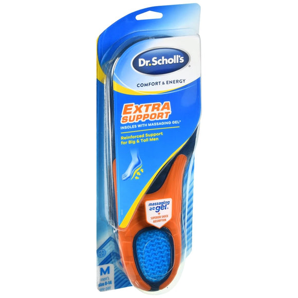 Dr. Scholl's Comfort & Energy Extra Support Insoles With Massaging Gel Men's - 1 PR