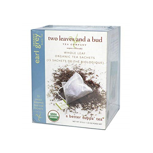Two Leaves and A Bud Black Tea - Organic Earl Grey - 15 Bags