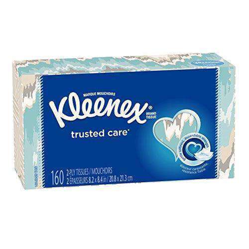 Kleenex Facial Tissue White Flat, 160ct