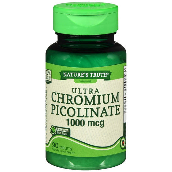 Nature's Truth Ultra Chromium Picolinate 1000 mcg Quick Release Capsules - 90 TB