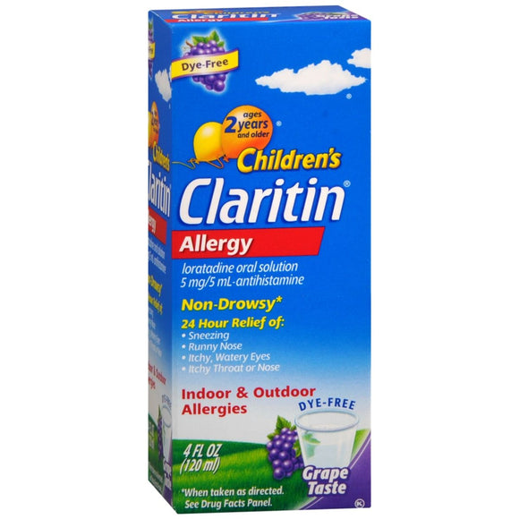 Claritin Children's Allergy Non-Drowsy Oral Solution Grape - 4 OZ