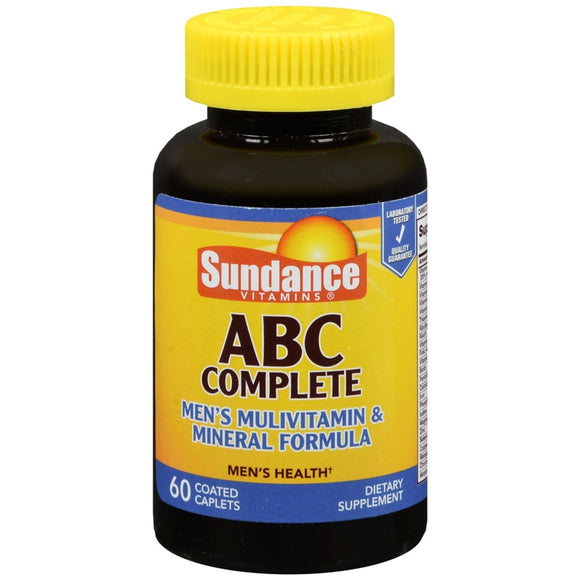 Sundance ABC Complete Men's Multivitamin & Mineral Formula Coated Caplets - 60 TB