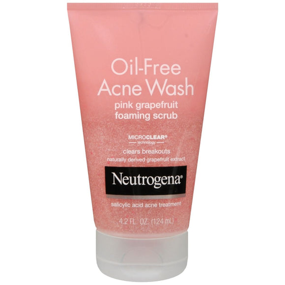 Neutrogena Oil-Free Acne Wash Pink Grapefruit Foaming Scrub - 4.2 OZ