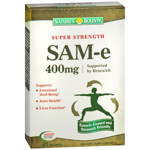 Nature's Bounty Super Strength SAM-e Tablets 30 TB