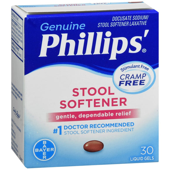 Phillips' Stool Softener Liquid Gels - 30 CP