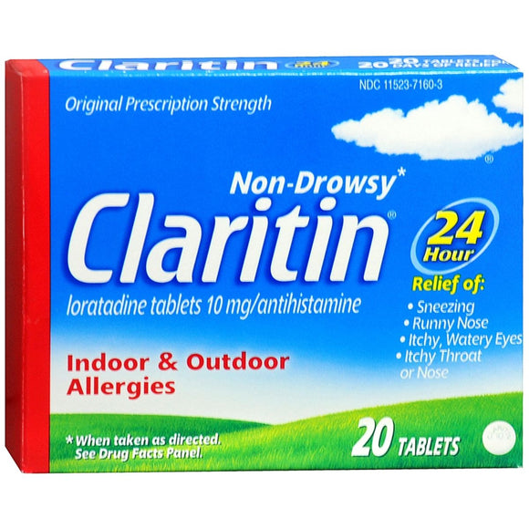 CLARITIN 24 Hour Allergy Tablets - 20 TB