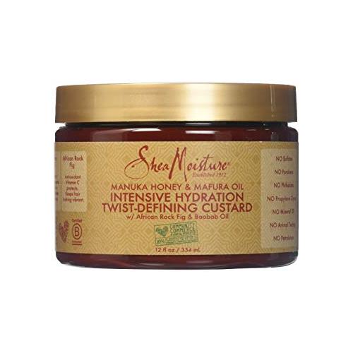 Shea Moisture Manuka Honey & Mafura Oil Twist-defining Custard Moisturizer for Unisex, 12 Ounce