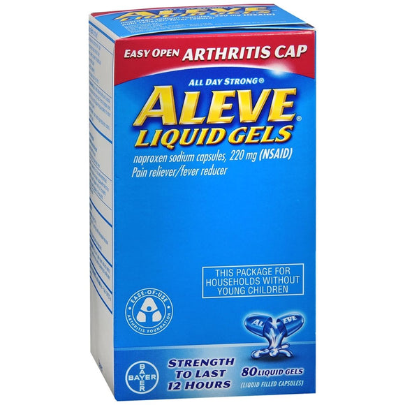 Aleve Liquid Gels Easy Open Arthritis Cap - 80 CP