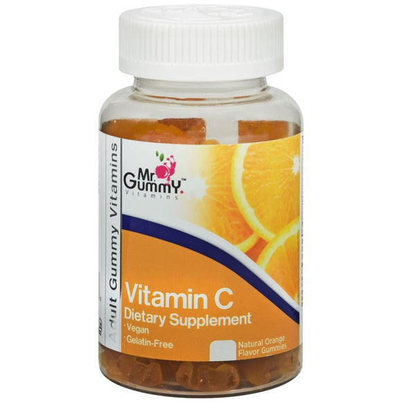 Mr. Gummy Vitamin C Dietary Supplement Gummies Natural Orange Flavor 60 EA