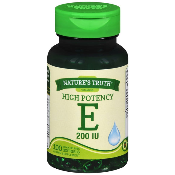 Nature's Truth High Potency E 200 IU Quick Release Softgels - 100 CP