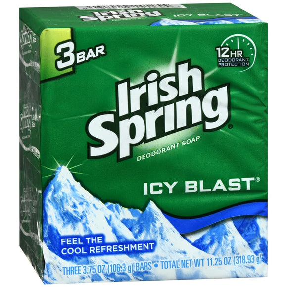 Irish Spring Deodorant Soap Icy Blast - 11.25 OZ