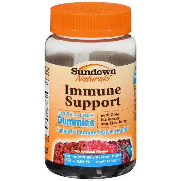 Sundown Naturals Immune Support Gummies Cran-Berry and Black Cherry Flavored - 60 EA