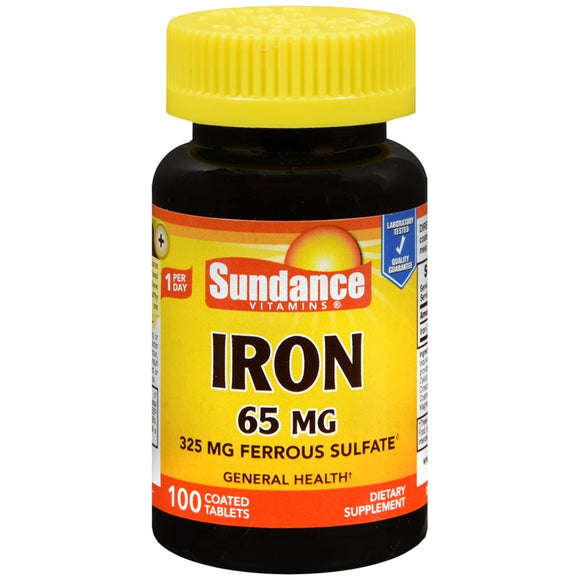 Sundance Vitamins Iron 65 mg Tablets - 100 TB