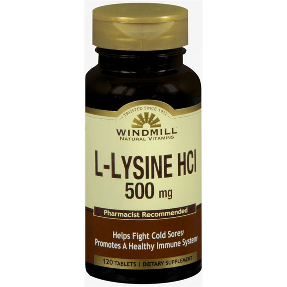 Windmill L-Lysine HCl 500 mg Tablets - 120 TB