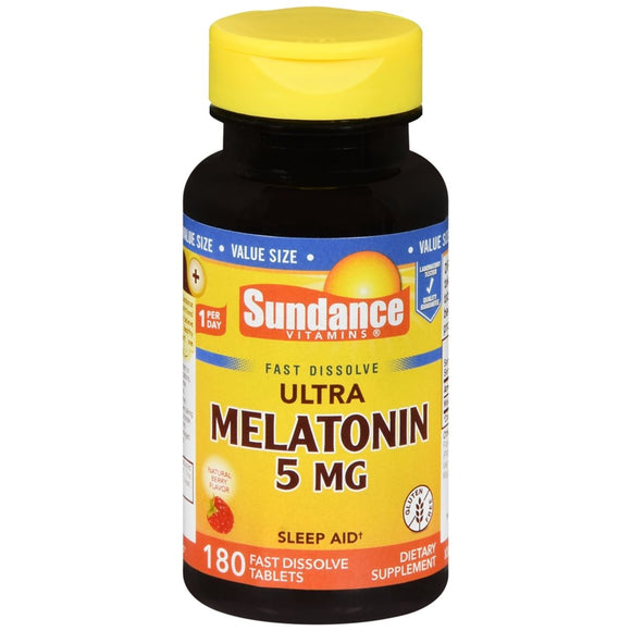 Sundance Ultra Melatonin 5 mg Fast Dissolve Tablets - 180 TB