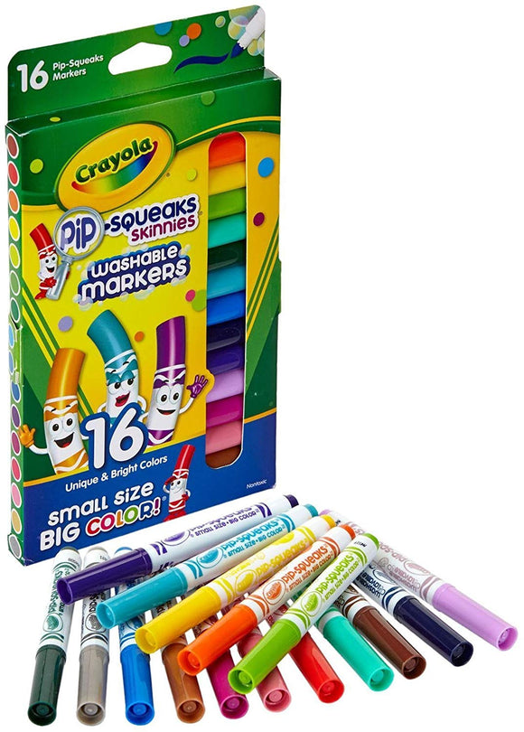 16 ct. Washable Pip-Squeaks Skinnies Markers