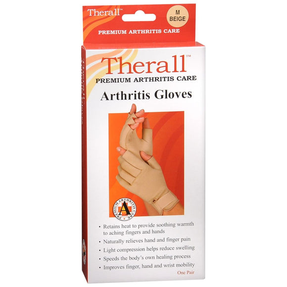 Therall Arthritis Gloves Medium Beige - 1 PR