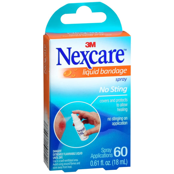 Nexcare No Sting Liquid Bandage Spray - 0.61 OZ