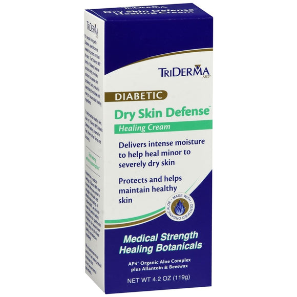 TriDerma MD Diabetic Dry Skin Defense Healing Cream 4.2 OZ