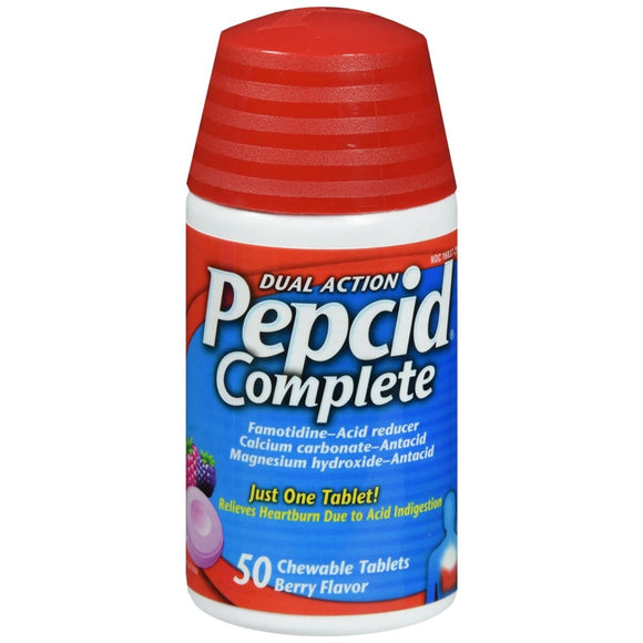 Pepcid Complete Chewable Tablets Berry Flavor - 50 TB