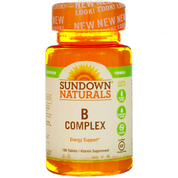 Sundown Naturals B Complex Tablets 100 TB